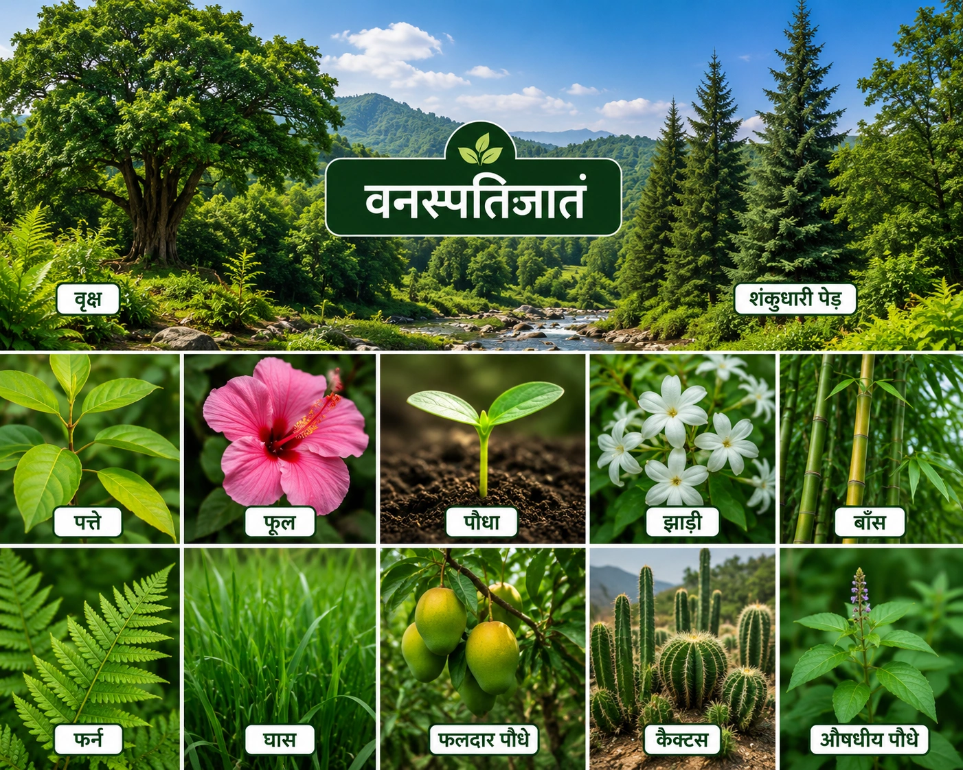 वनस्पतिजात एवं प्राणिजात